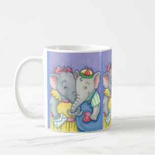 Taza De Café Elephant Snovio arts Valentine Love MUG