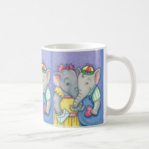 Taza De Café Elephant Snovio arts Valentine Love MUG *Personali