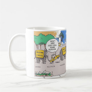 Taza De Café Elephant Taxi Line Mug