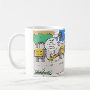 Taza De Café Elephant Taxi Line Mug