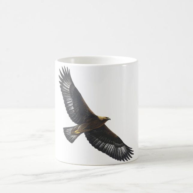 Taza De Café Elevación de Glorius Eagle de oro (Centro)