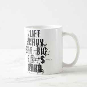 Taza De Café Elevar fuerte, comer grande
