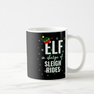 Taza De Café Elf A Cargo De Mamáes De Navidades De Vacaciones D