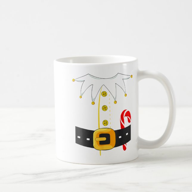 Taza De Café Elf Costume Christmas Holiday Men Women Kids  (Derecha)