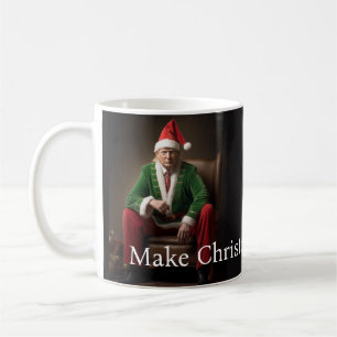 Taza De Café Elf Donald Trump, navidad