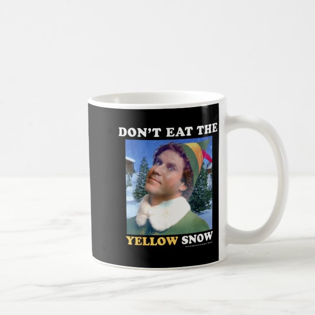 Taza De Café Elf Don't Eat The Yellow Snow  (Derecha)
