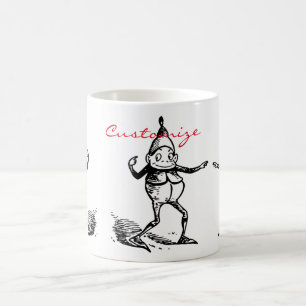 Taza De Café Elf Gnome Thunder_Cove de vacaciones de invierno