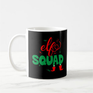 Taza De Café Elf Squad, Navidades divertidos Elves coincidiendo