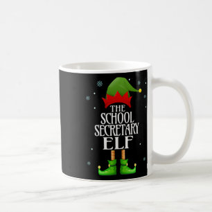 Taza De Café Elf Xmas, Secretario Escolar, Divertida Familia Co