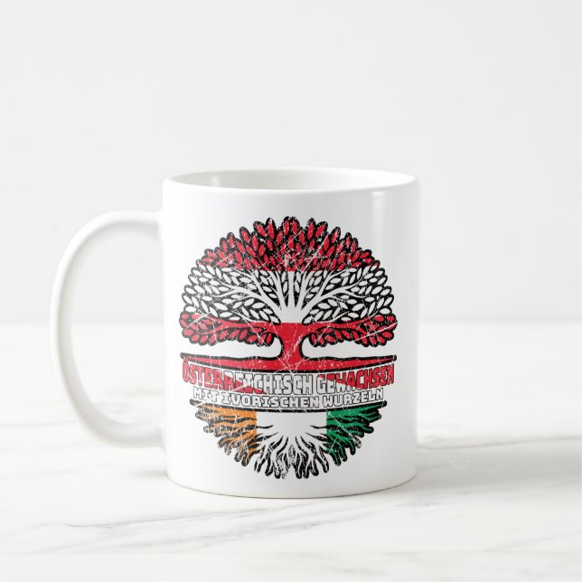 Taza De Café Elfenbeinküste Ivorisch Österreichisch Österreich (Izquierda)