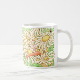 Taza De Café Elfleda y kiwi en las margaritas