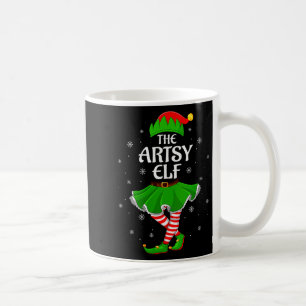 Taza De Café Elfo Artesanal Femenino Navidad Familia Chicas Muj