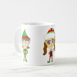 Taza De Café Elfos de Santas