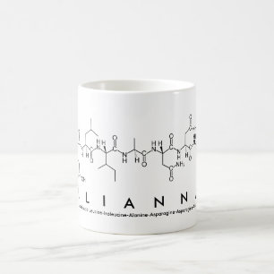 Taza De Café Elianna peptide name mug