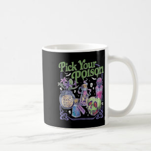 Taza De Café Elige tu veneno, Halloween princesa vintage