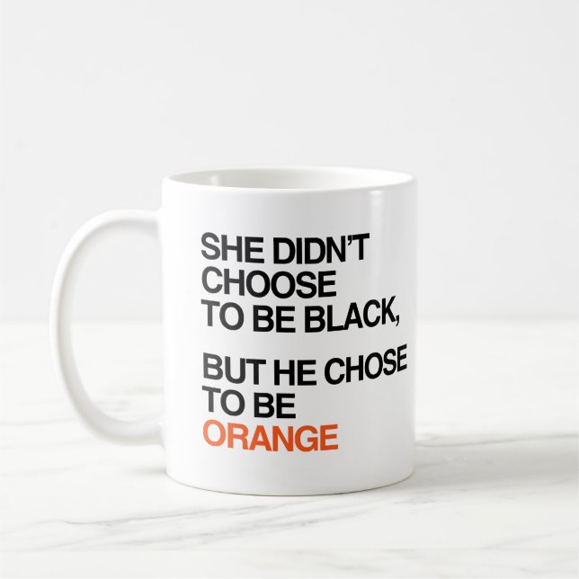 Taza De Café Eligió ser naranja (Izquierda)