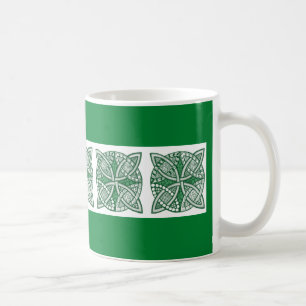 Taza De Café Elija su patrón de color de nudo celta decorativo 
