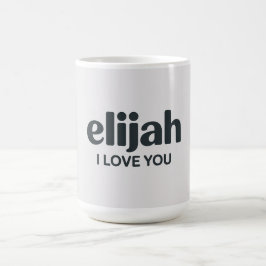 Taza De Café Elijah ILove You