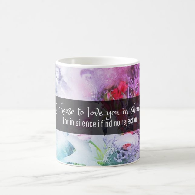 Taza De Café Elijo Amor: Inspiración Floral (Centro)