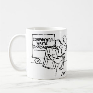 Taza De Café Eliminación de residuos confidenciales