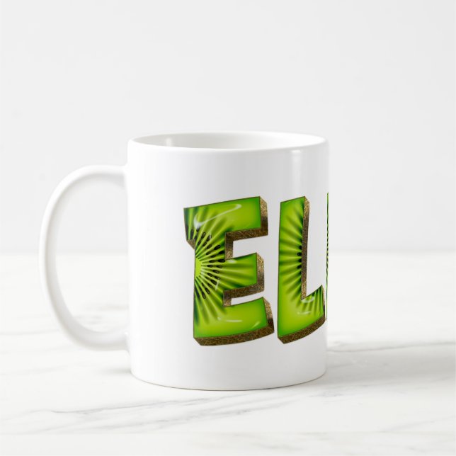 Taza De Café Elina Name Kiwi Style Tasse Teetasse Kaffeetasse (Izquierda)