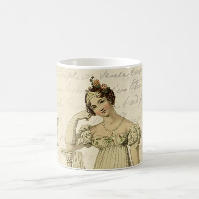 Taza De Café Elinor, Jane Austen, amantes del libro, crema (Centro)
