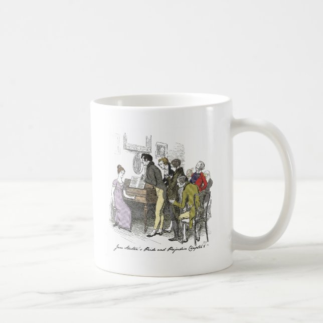 Taza De Café Elizabeth actúa - Jane Austen Orgullo & Prejuicio (Derecha)