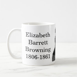 Taza De Café Elizabeth Barrett Browning cita al escribir