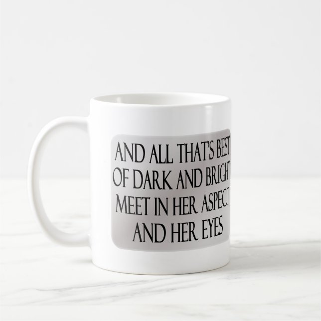 Taza De Café Ella camina en belleza (Izquierda)