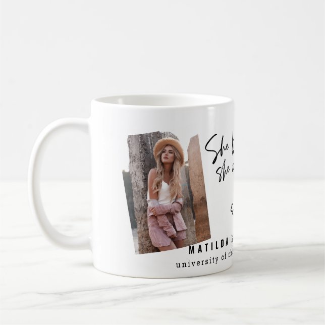 Taza De Café Ella creía que podía así que se graduó (Izquierda)