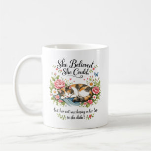 Taza De Café Ella Creía Que Podía Motivacional para Compañero