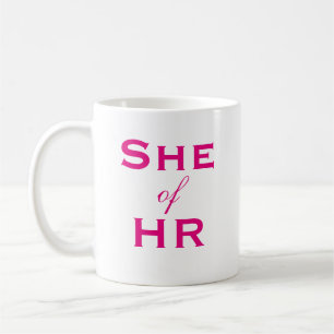 Taza De Café Ella de Damas de Recursos Humanos Título del Traba