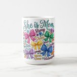 Taza De Café Ella Es Hermosa Mamá<br><div class="desc">Ella Es Hermosa Mamá
Citas/Frases
Día de la Madre
Personalizable</div>