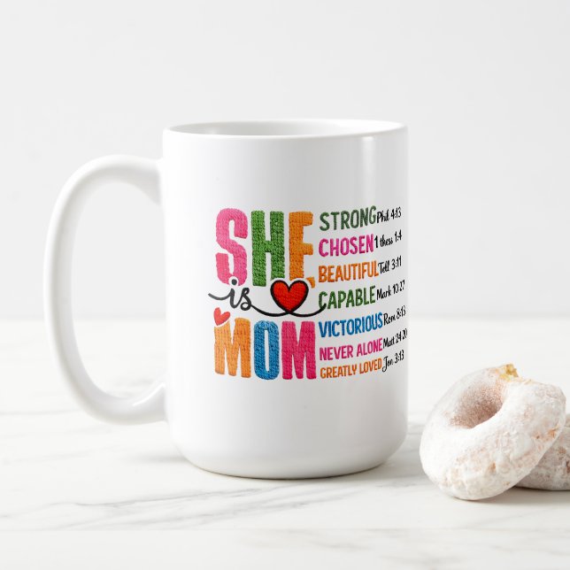 Taza De Café Ella es Mamá (Con donut)
