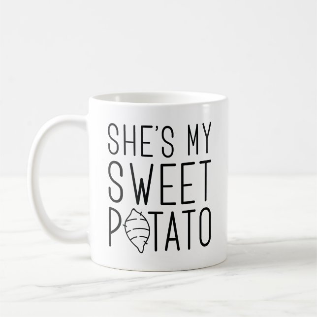 Taza De Café Ella es mi batata dulce (Izquierda)