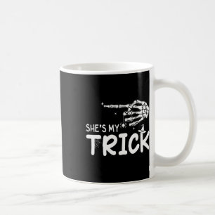 Taza De Café Ella es mi trick Couples Skeleton Halloween