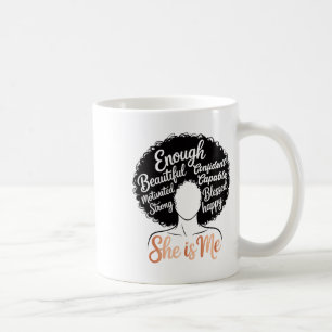 Taza De Café Ella Es Yo Empoderamiento de Mujeres Negras Afroam