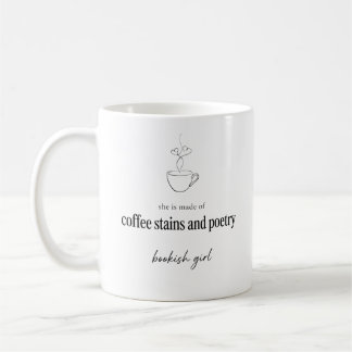 Taza De Café Ella Está Hecha De Manchas De Café Y Poesía Bookis
