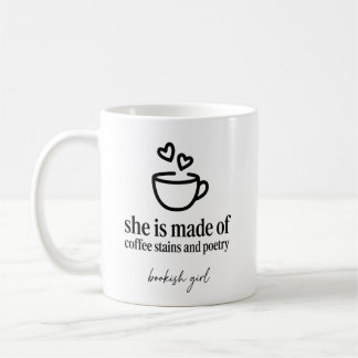 Taza De Café Ella Está Hecha de Manchas de Café y Poesía Librer