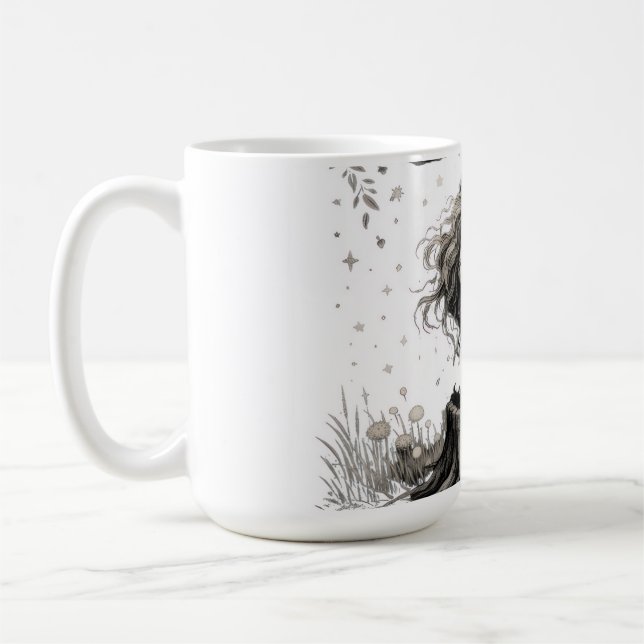 Taza De Café Ella Florece con las Sombras (Izquierda)