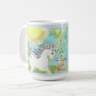 Taza De Café ¡Ella nació montar unicornios!