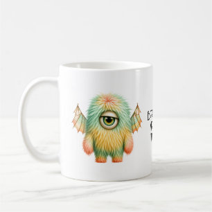 Taza De Café Ellie - El Monstruo Escéptico de Ojos Grandes