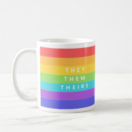 Taza De Café Ellos, Ellos, Sus Pronounes Coffee Mug