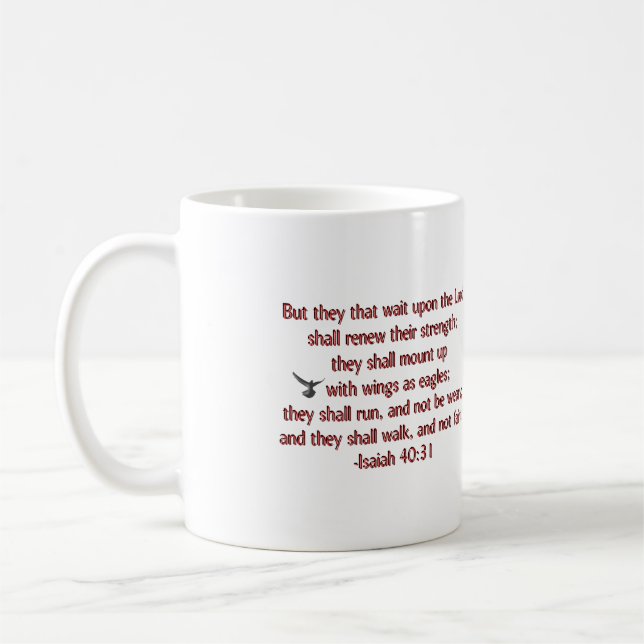 Taza De Café Ellos esa espera sobre el señor (Izquierda)