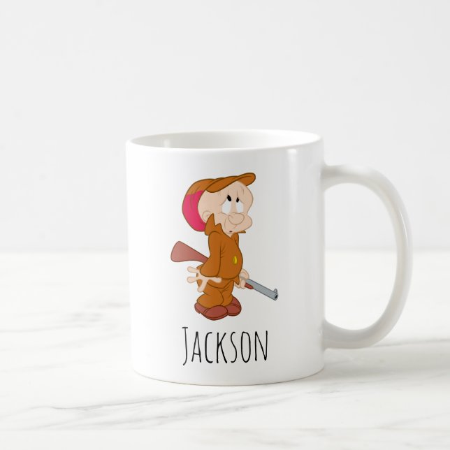 Taza De Café ELMER FUDD™ | Pose Asustado (Derecha)