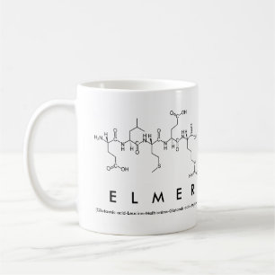 Taza De Café Elmer peptide name mug