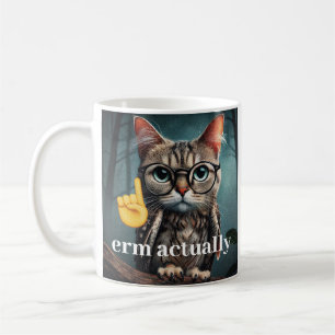 Taza De Café Em... Nerd Cat Meme Mug