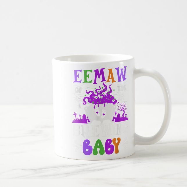 Taza De Café Emanaw De La Abuela Nacida Para Halloween (Derecha)