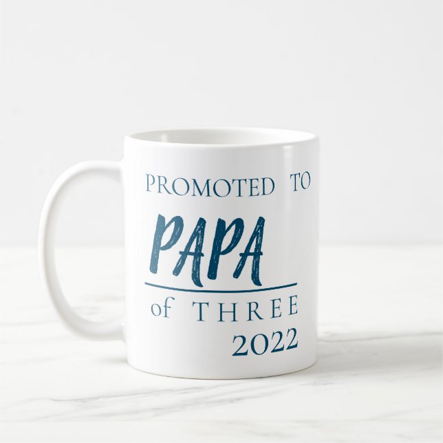 TAZA DE CAFÉ EMBARAZO INVITACIÓN A PAPA# NIÑOS (Izquierda)