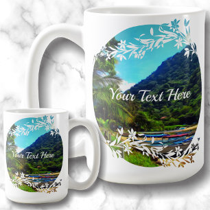 Taza De Café Embarcaciones Mismaloya en el río 0350